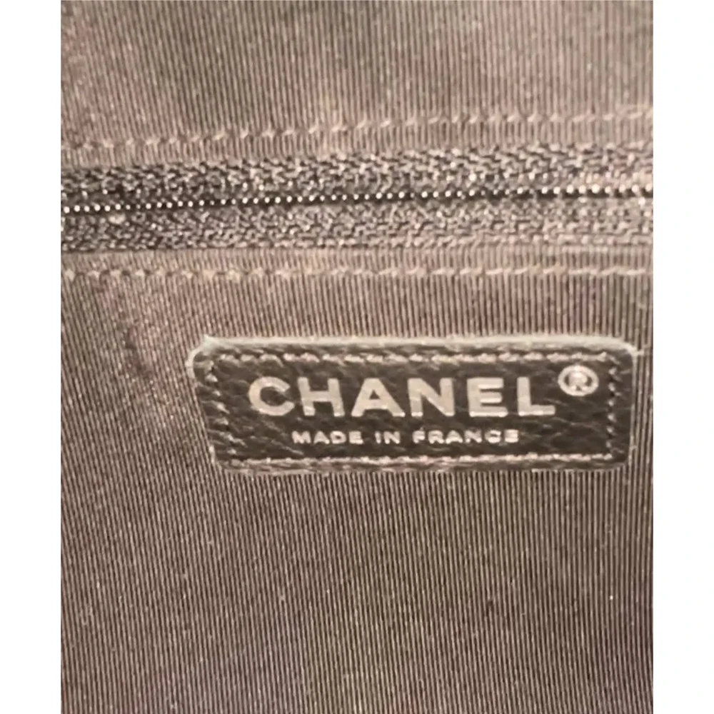 Chanel Chevron Camera Case Bag CC Black Diagonal Shoulder Purse Handbag Silver - Picture 16 of 16